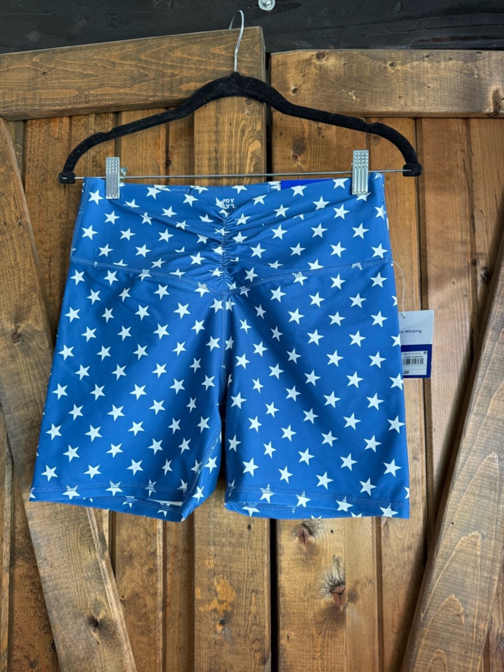 Joy lab Blue Star-Print Athletic Shorts